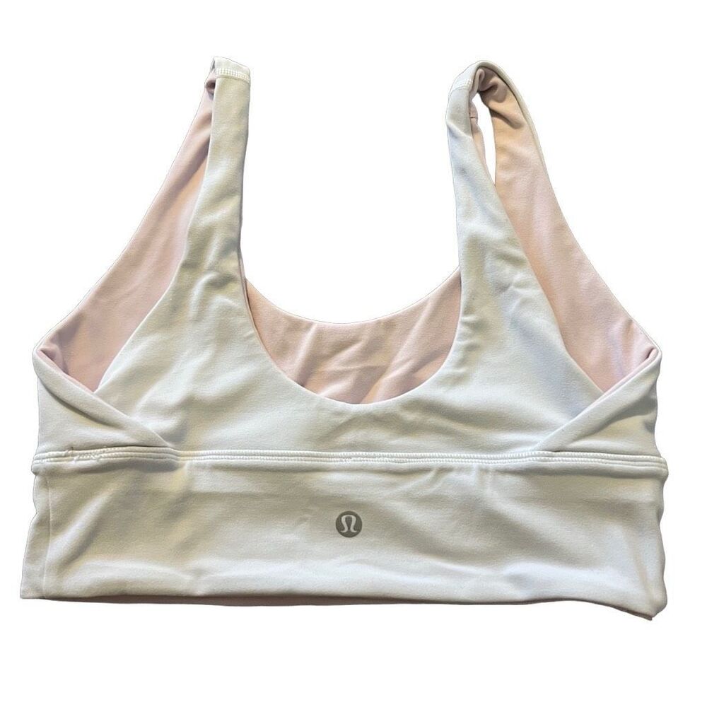 lululemon athletica White and Pink Sports Bra